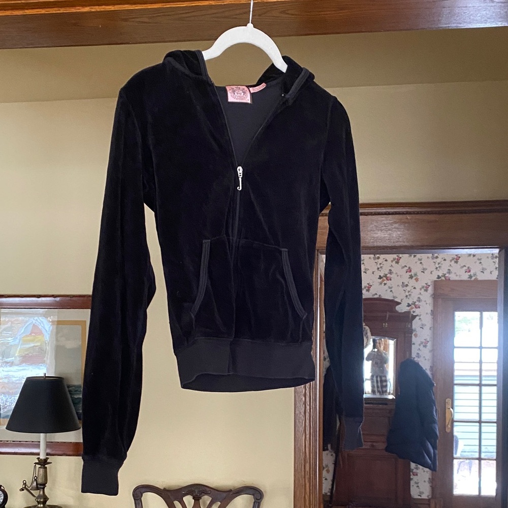 Juicy Couture Black Velour Hoodie